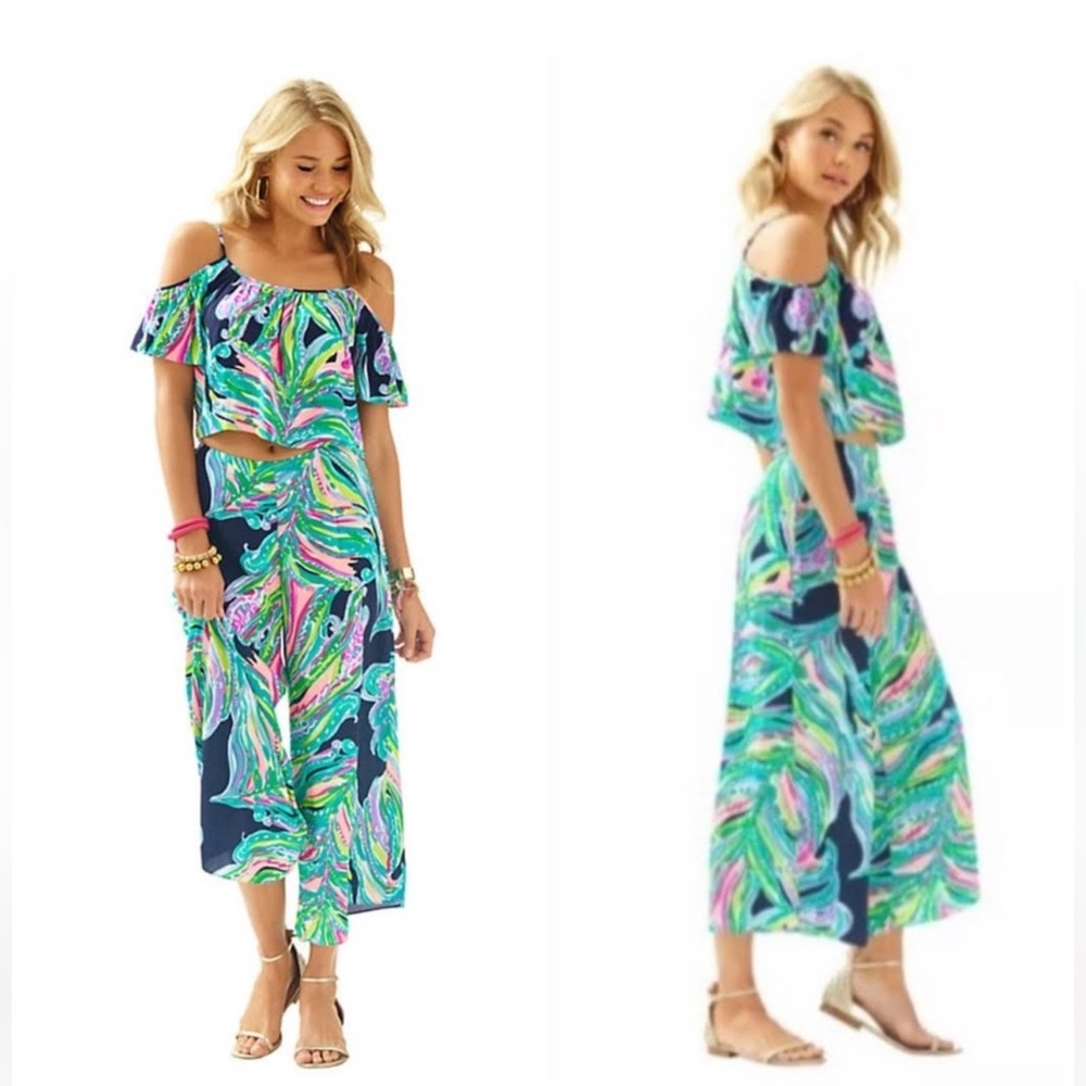 🦄 HTF Lilly Pulitzer Posy Set Sz 2 EUC 🦄